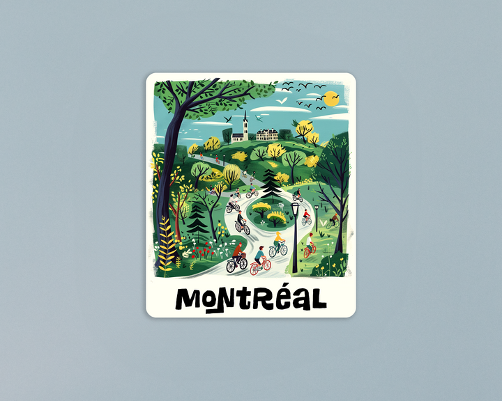 Montreal Cycling Path Sticker