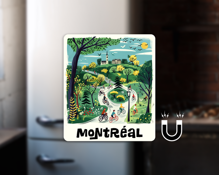 Montreal Cycling Path Magnet