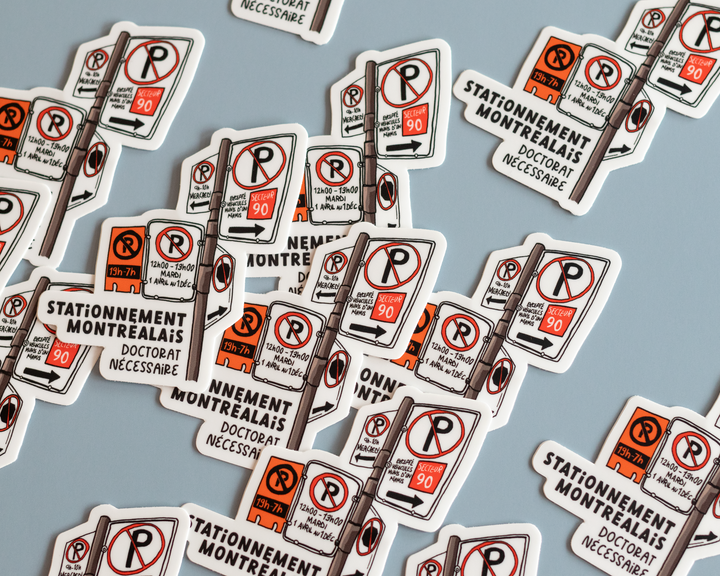 Montreal Parking Signs Magnet