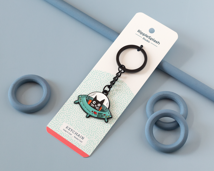 UFO Cat Keychain