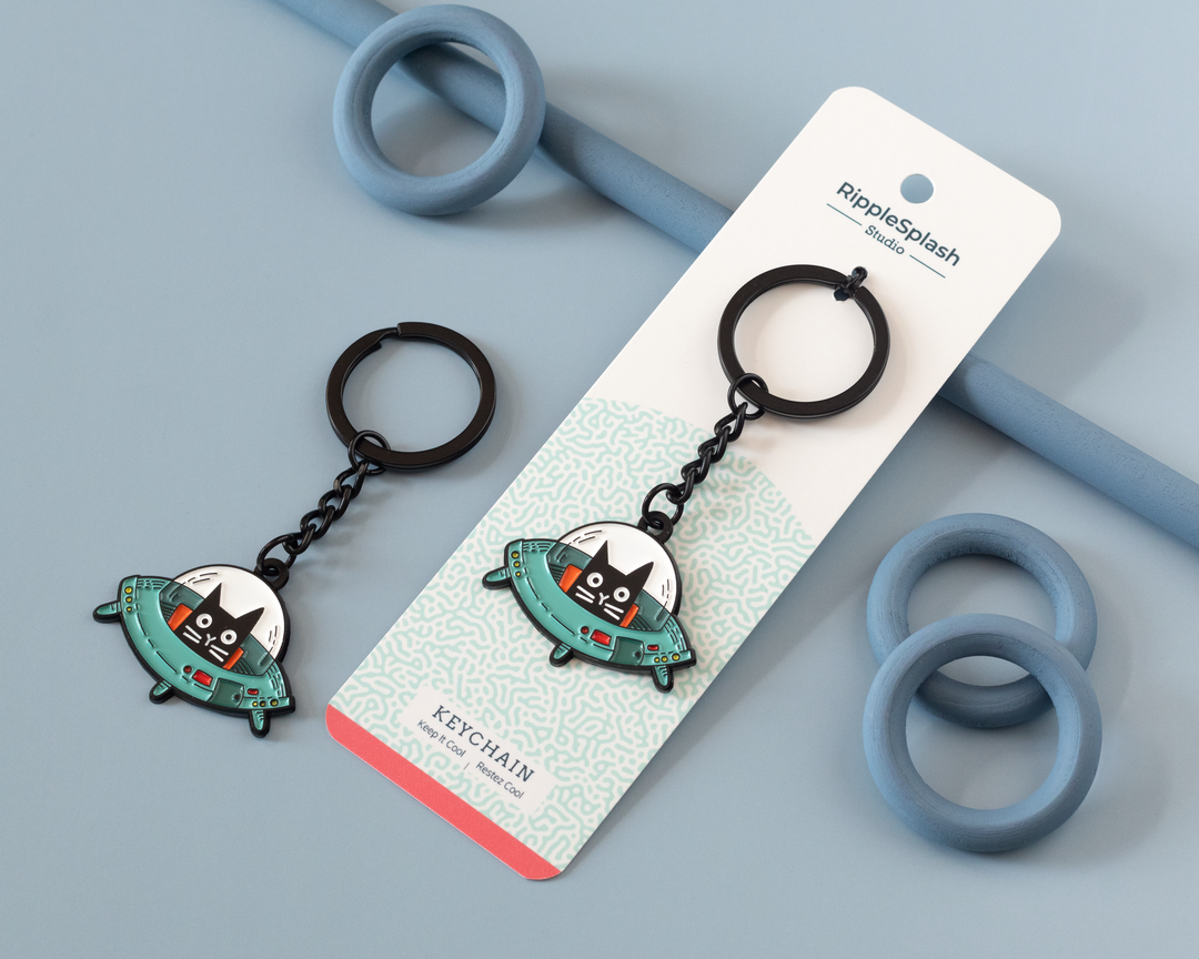 UFO Cat Keychain