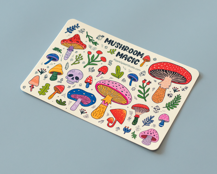 Mushrooms Sticker Sheet