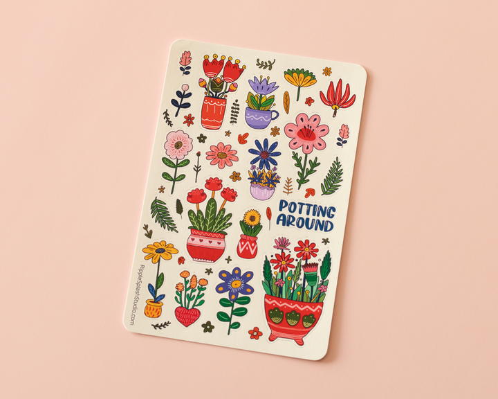 Whimsical Plants Sticker Sheet