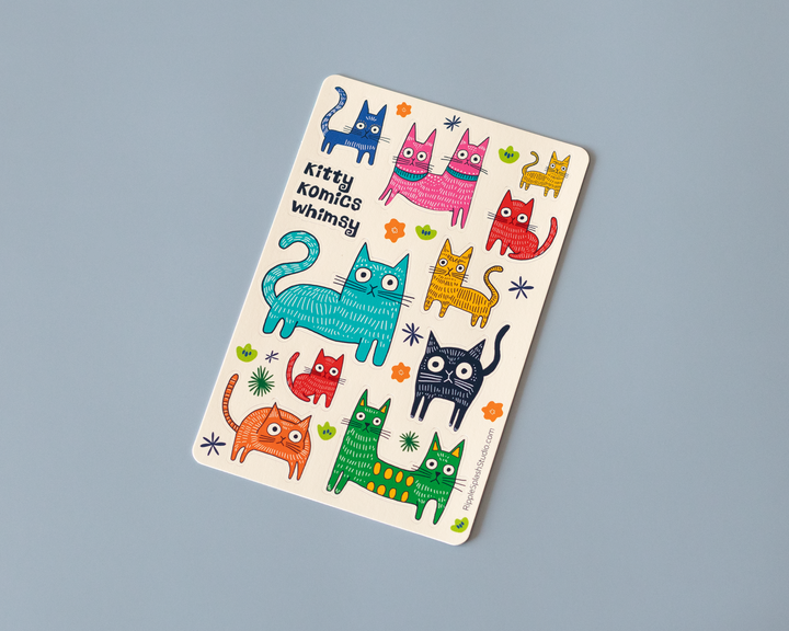 Cute Cats Sticker Sheet