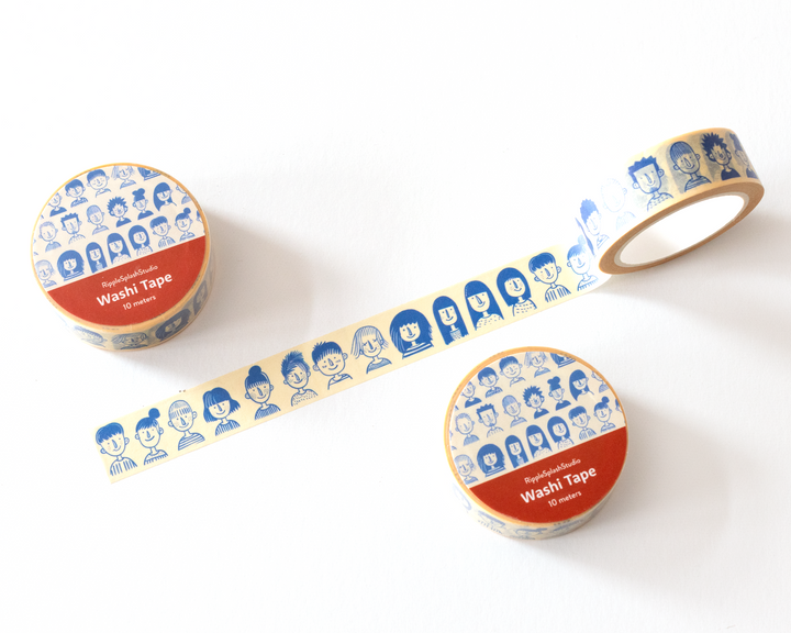 Quirky Faces Washi Tape