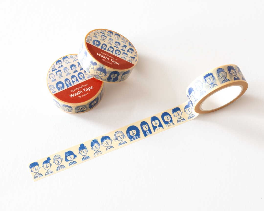 Quirky Faces Washi Tape