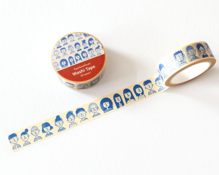 Quirky Faces Washi Tape