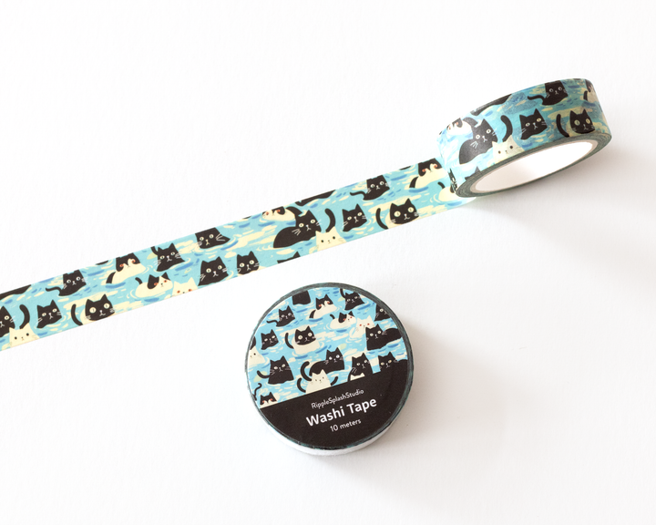 Swimming Cats Washi Tape