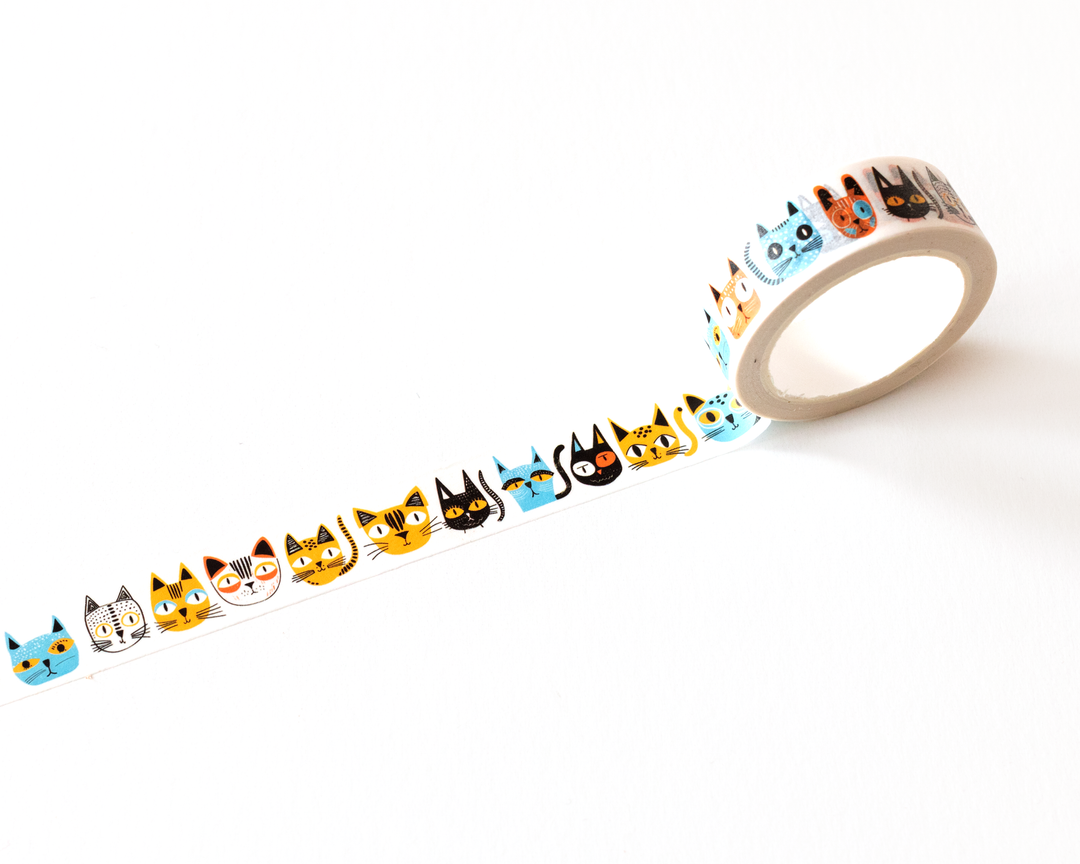 Cat Faces Washi Tape