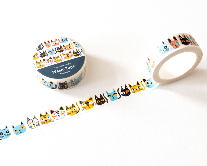 Cat Faces Washi Tape