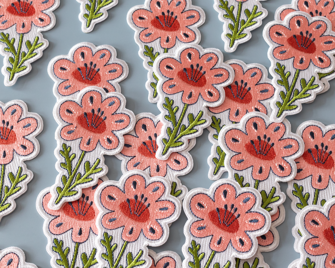 Flower Iron-On Patch