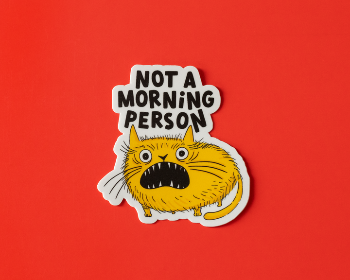 Not A Morning Person Vinyl Sticker