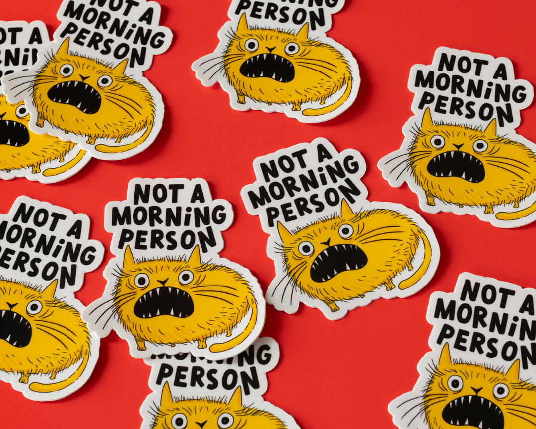 Not A Morning Person Vinyl Sticker