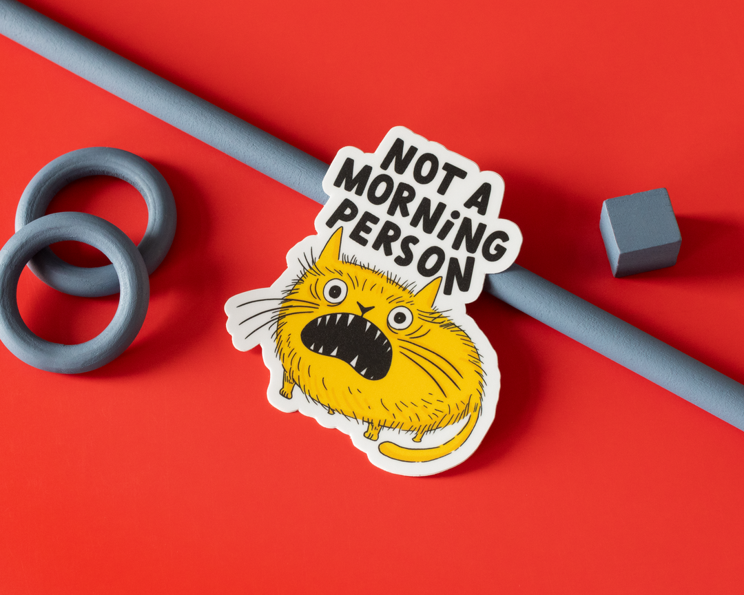 Not A Morning Person Vinyl Sticker