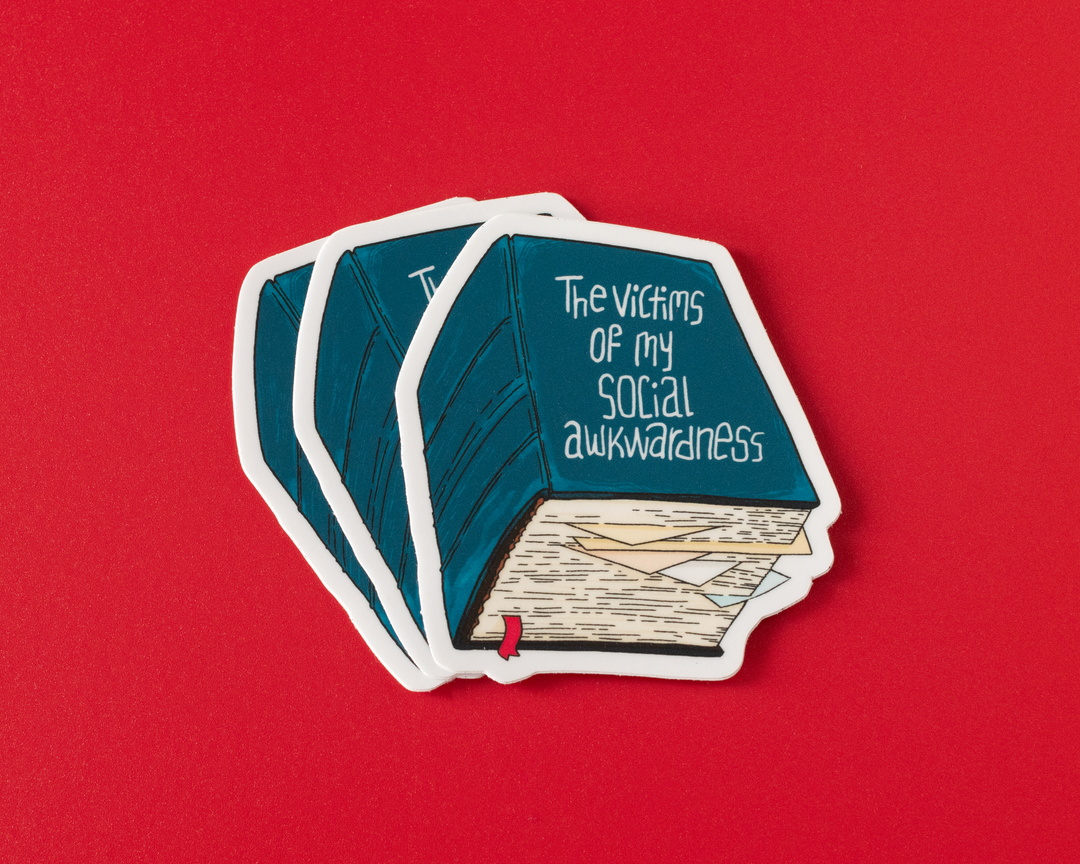 Social Awkwardness Vinyl Sticker