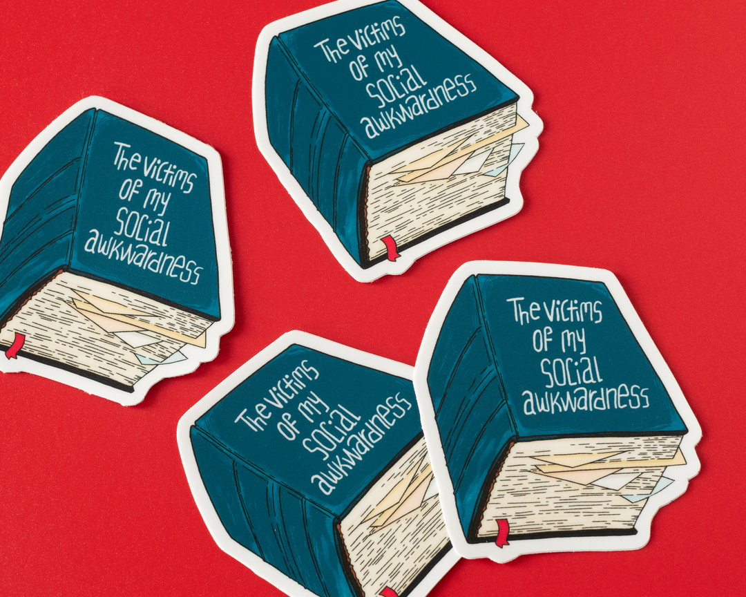 Social Awkwardness Vinyl Sticker