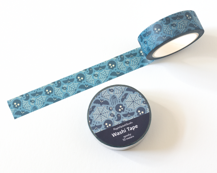 Blue Spooky Washi Tape