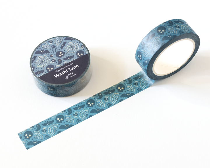 Blue Spooky Washi Tape