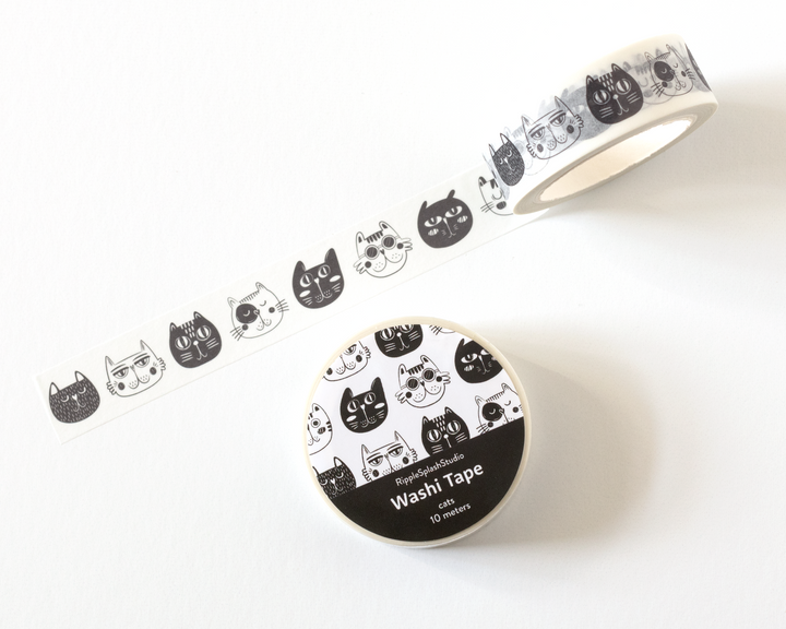 Cat Faces Washi Tape