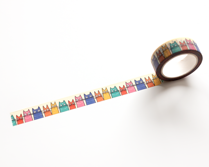 Whimsical Cats Washi Tape
