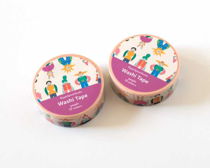 Colorful People Washi Tape