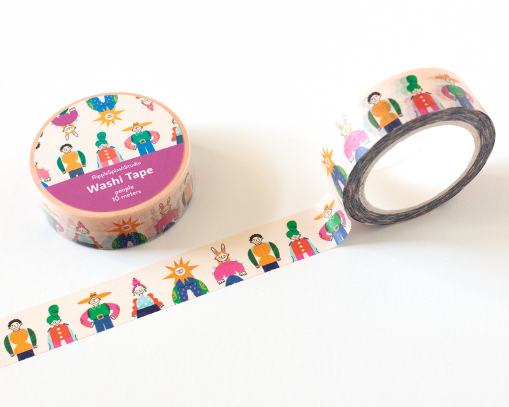 Colorful People Washi Tape