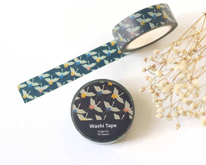 Elegant Crane Washi Tape