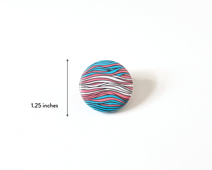 Transgender Pride Flag Button Pin