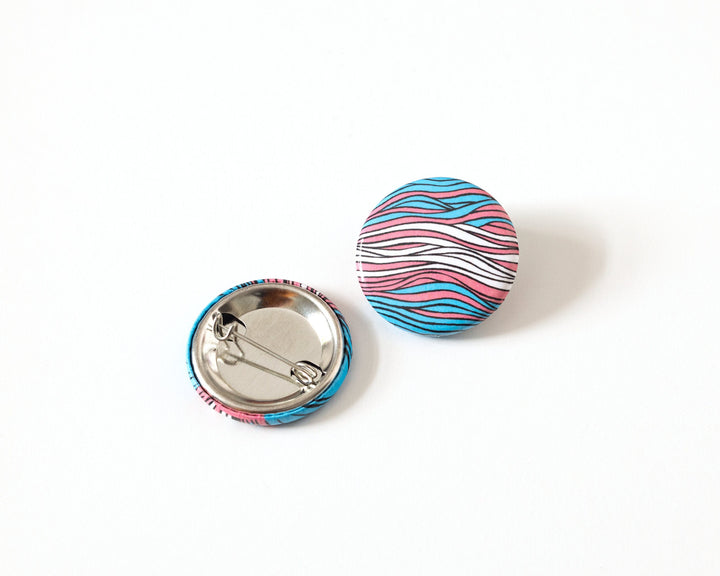 Transgender Pride Flag Button Pin