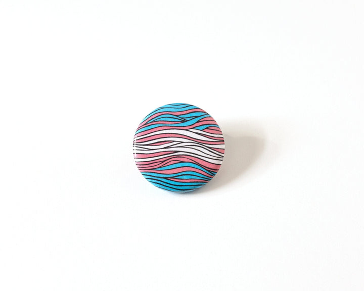 Transgender Pride Flag Button Pin