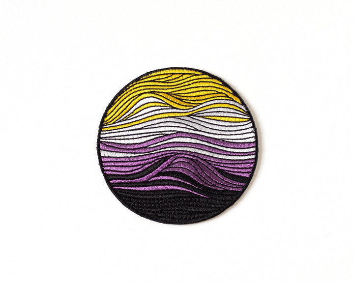 Subtle Non-Binary Flag Iron-On Patch