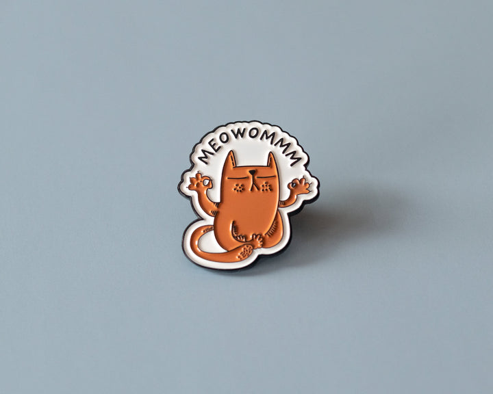 Yoga Cat Enamel Pin