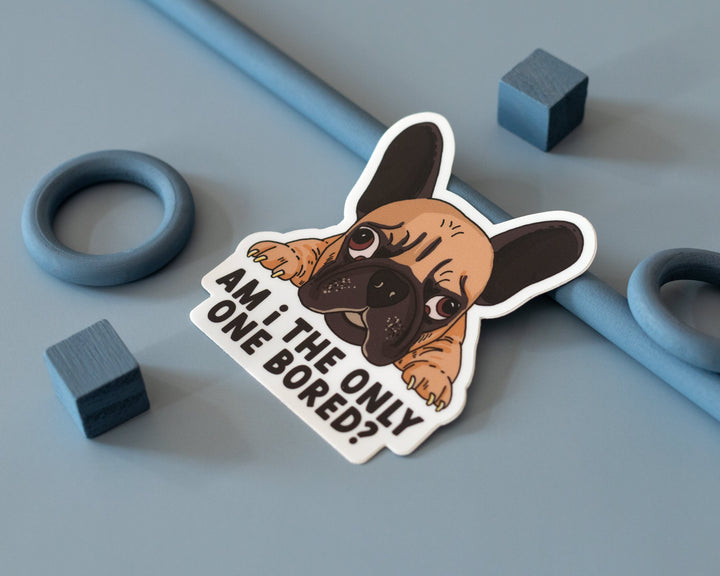 Bored French Bulldog Sticker