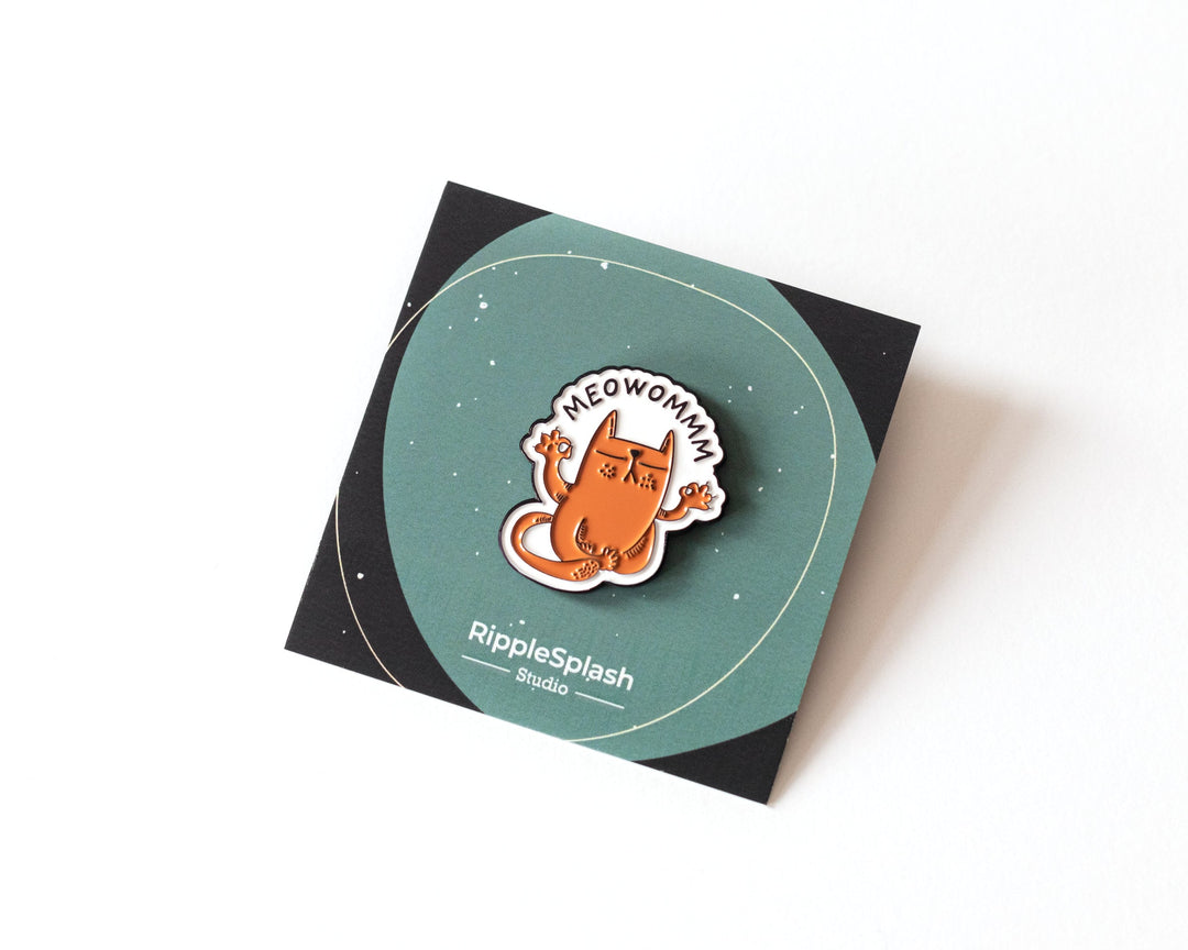 Yoga Cat Enamel Pin