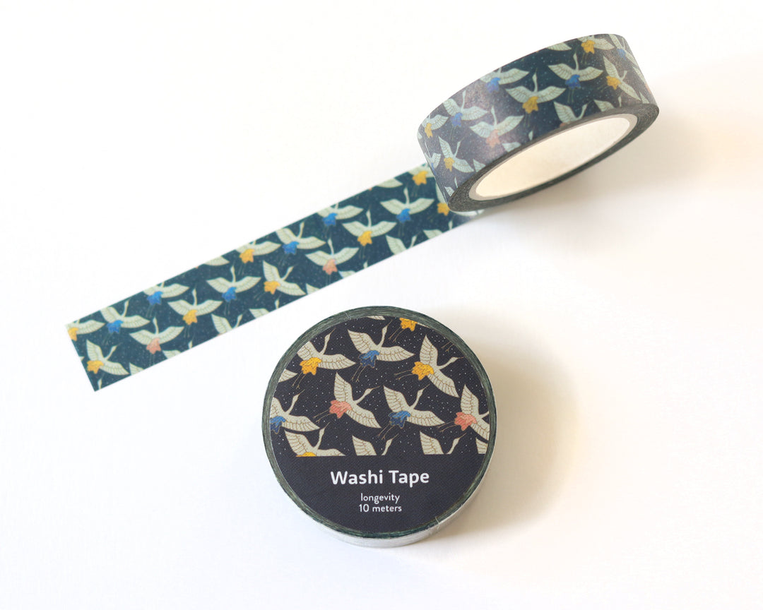 Elegant Crane Washi Tape