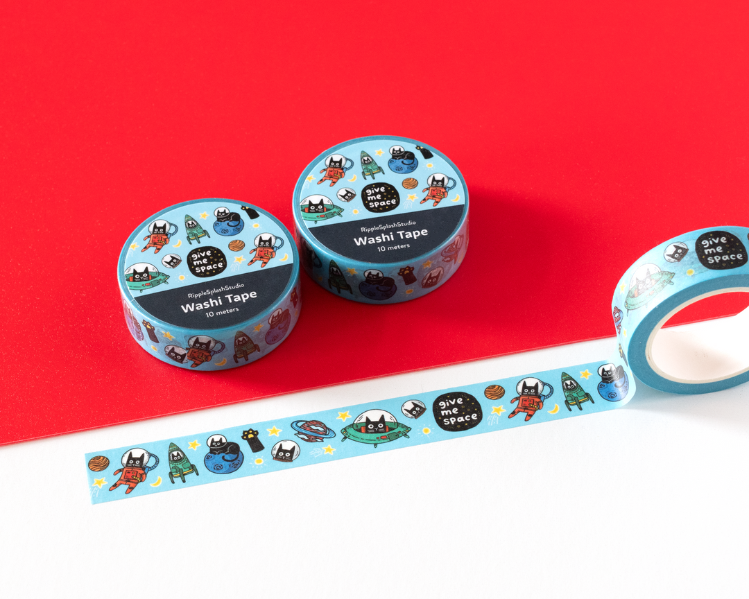 Give Me Space Cats Washi Tape