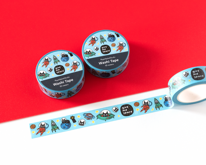 Give Me Space Cats Washi Tape