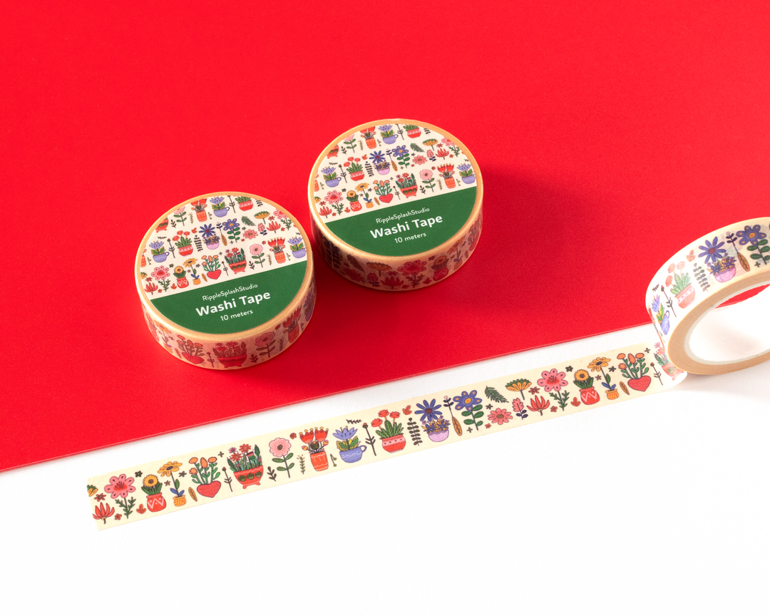 Floral & Potted Plants Washi Tape