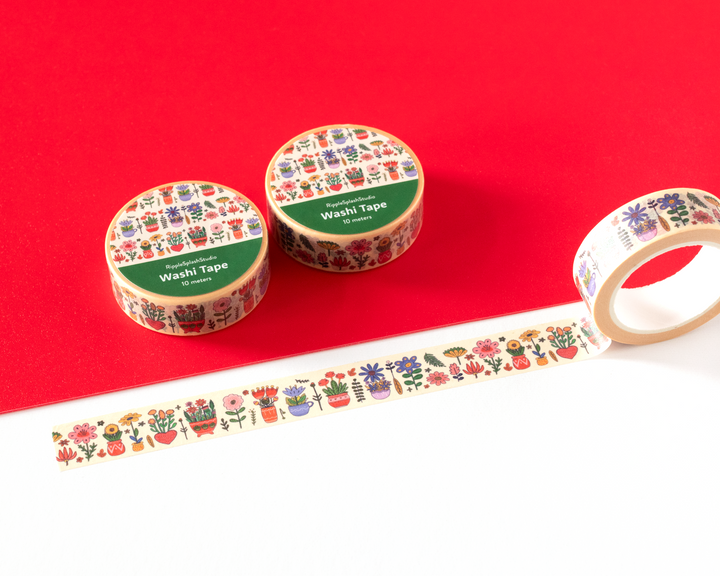Floral & Potted Plants Washi Tape