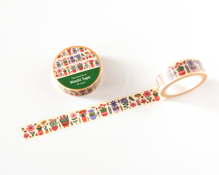 Floral & Potted Plants Washi Tape