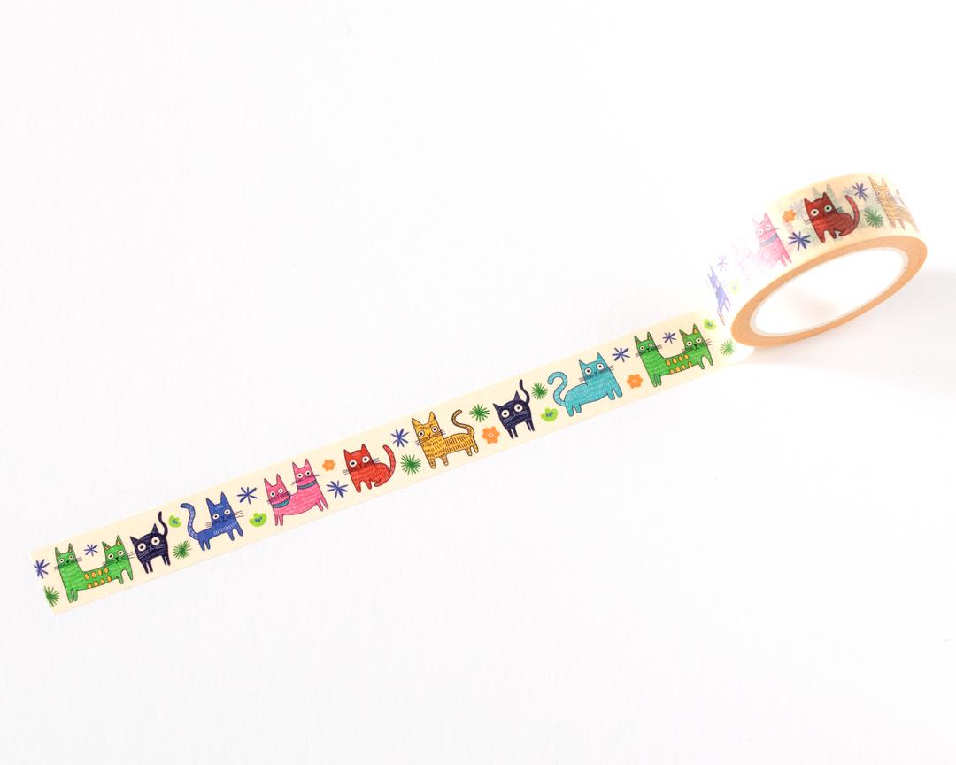 Colorful Cats Washi Tape