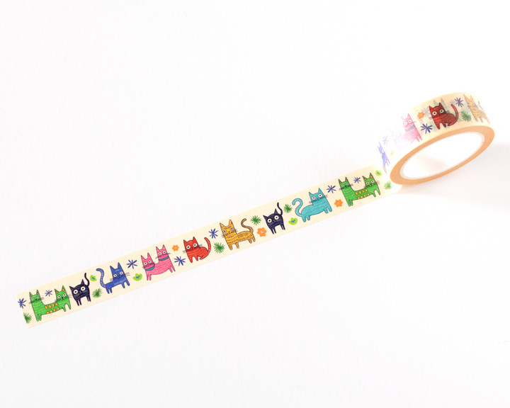 Colorful Cats Washi Tape
