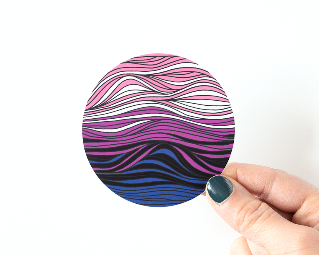 Subtle Genderfluid Pride Flag Sticker