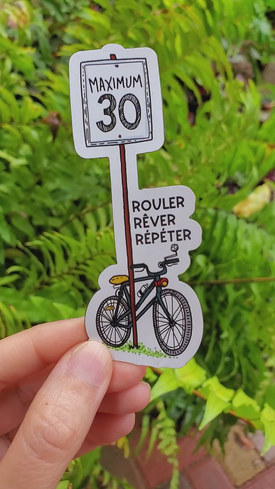 Montreal Bike Path Magnet