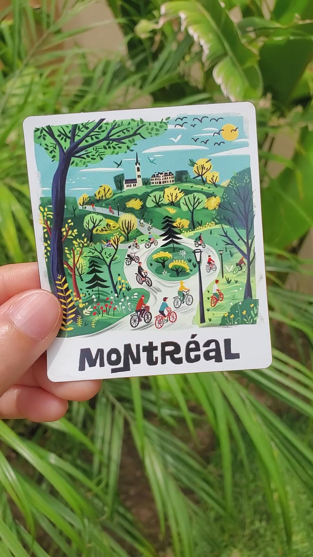 Montreal Cycling Path Magnet