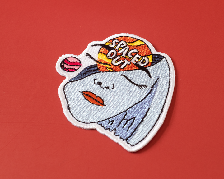 Spaced Out Psychedelic Iron-On Patch