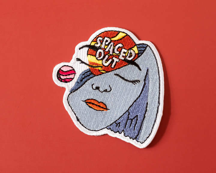 Spaced Out Psychedelic Iron-On Patch