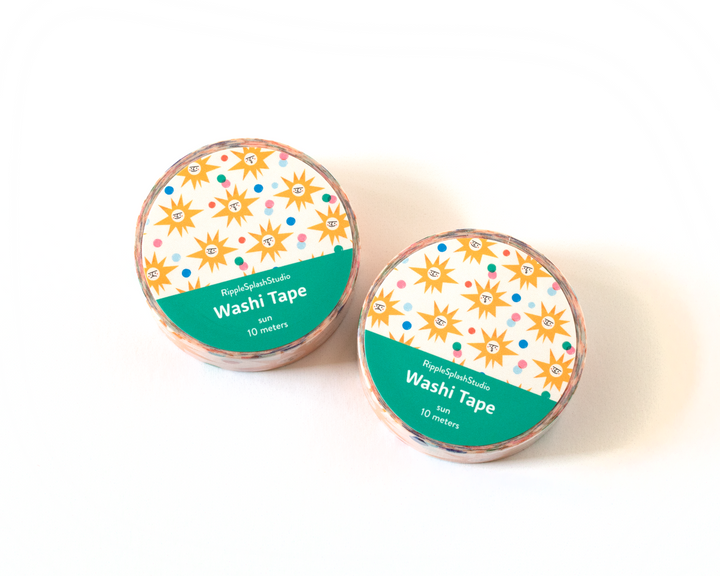 Sun Pattern Washi Tape