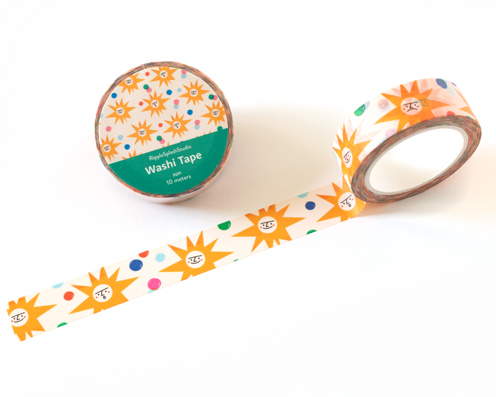 Sun Pattern Washi Tape