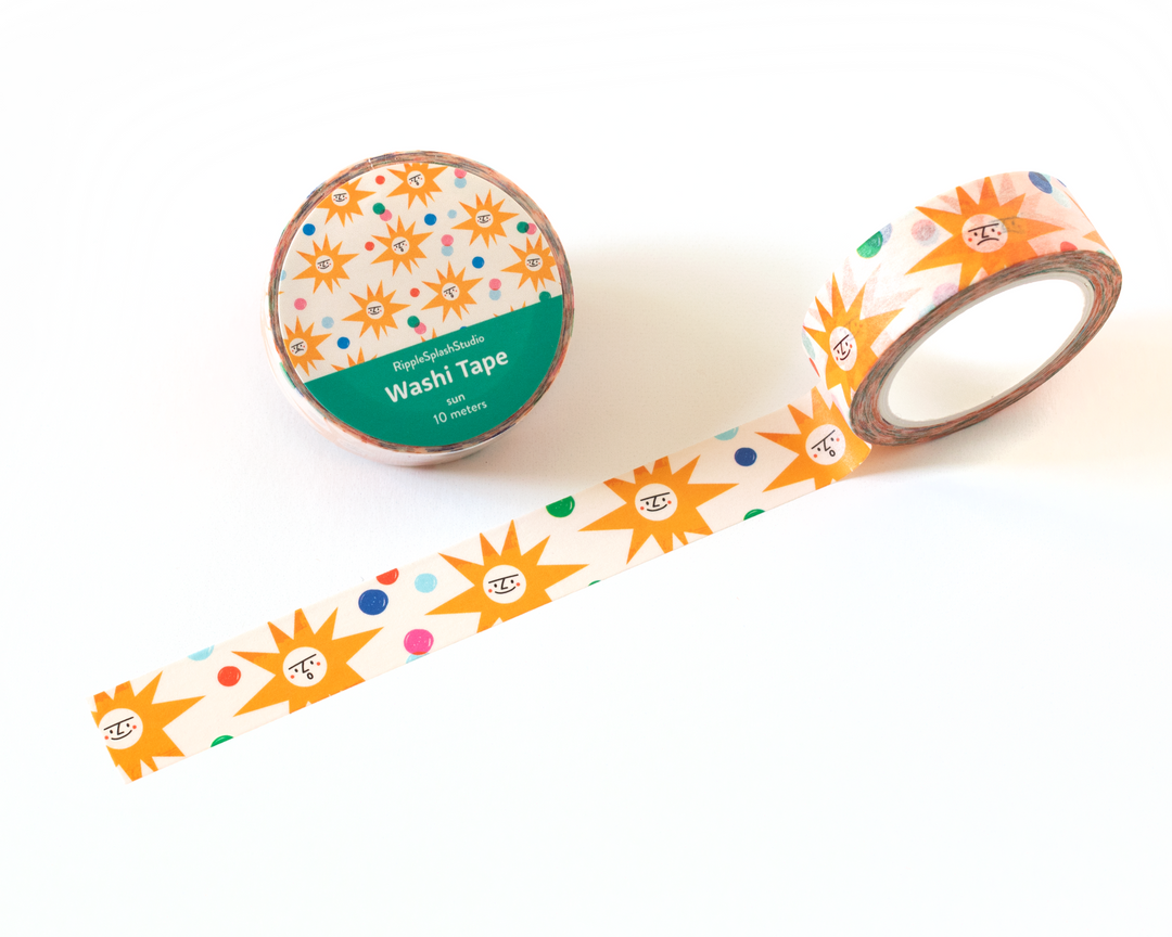 Sun Pattern Washi Tape